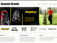Tablet Screenshot of dynamicbrands.com